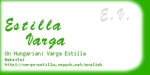 estilla varga business card